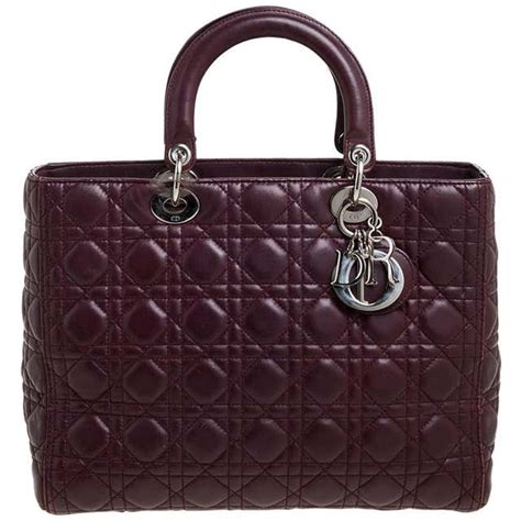 burgundy dior bag|dior burgundy cannage bag.